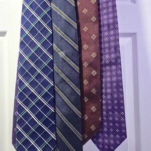 Brooks Brothers Men's Tie Collection - Blue, Gray, Red, Purple